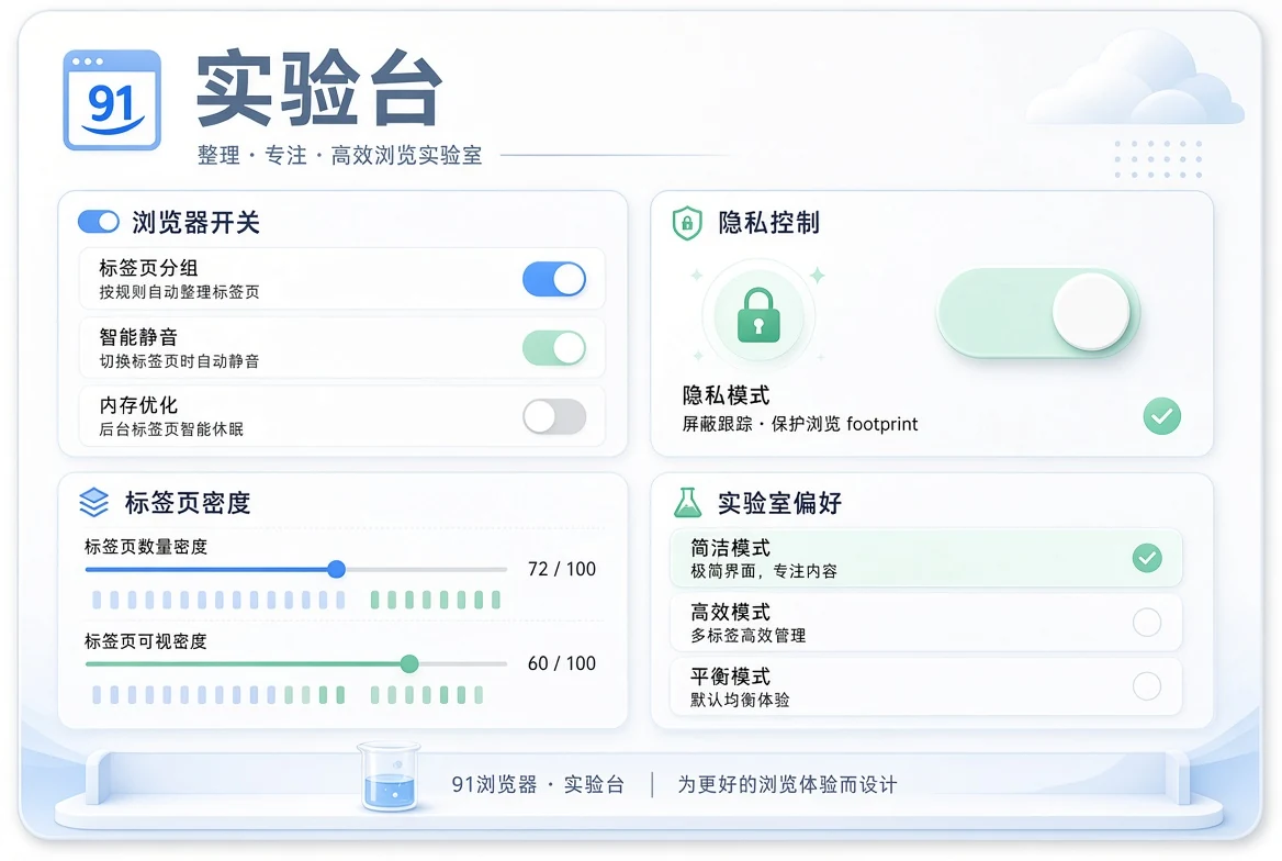 91浏览器阅读实验视觉